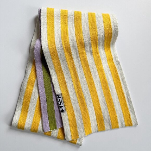 Dusen Dusen Squash Stripe Knits Hat & Scarf Set